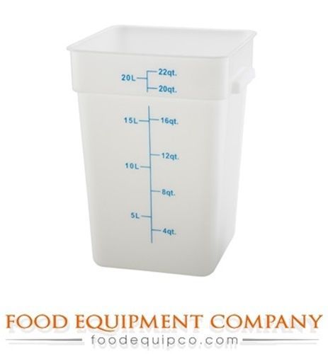 Winco PESC-22 Storage Container, 22 quart, square - Case of 6