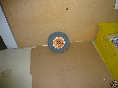 GRINDING WHEEL 6&#034;ODx3/4&#034;WIDEx1&#034;HOLE 80L GRAY/STEELS CARBORUNDUM USA NEW $5.50