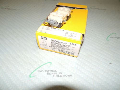 HUBBELL 5362I IVORY DUPLEX RECEPTACLE 20A 125V 3POLE 3WIRE LOT OF 10