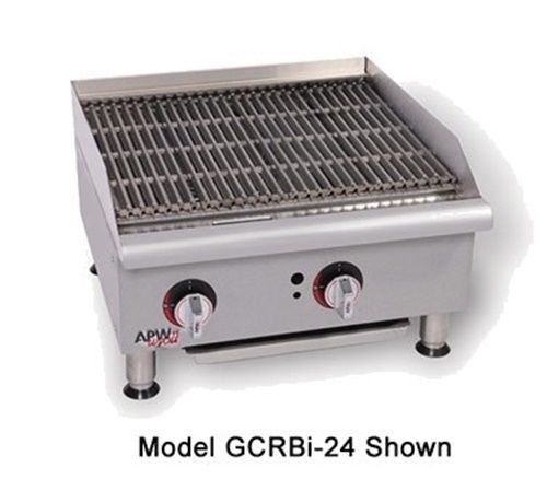 APW Wyott GCRB-36I-CE Champion Char-Rock Broiler gas countertop 36&#034; W x 25&#034;...