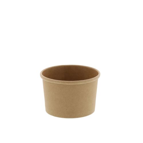 Royal 8 oz. kraft paper soup/hot or cold food containers, package of 25 for sale