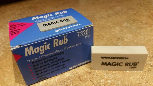 Lot of 6 NEW Sanford  Magic-Rub Eraser 1954. Does not include box.