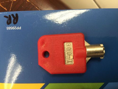 Tubular Lock Key T-008 RED for 1800 Candy Machines, 1-800 Vending Machine bulk