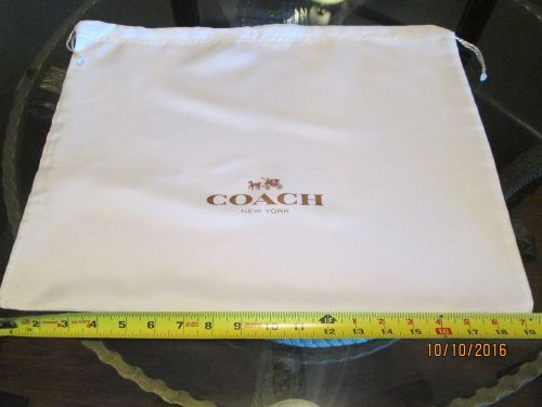 COACH &#034; WHITE DUST COVER&#034; 13&#034; X 19&#034;