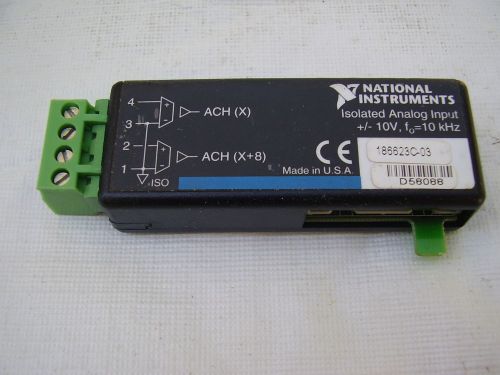 NATIONAL INSTRUMENTS SCC-AI03 2 ch Isolated Analog Input (10V, 10 kHz)