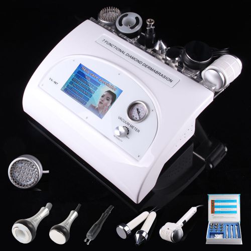 7IN1 Dermabrasion Vacuum RF Cavitation Ultrasound Photon LED Vacuum Massage Spa