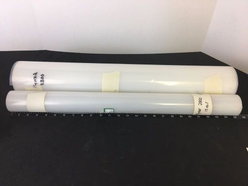 New - 2 rolls of 25&#034; wide arkema kynar pvdf film 13 mil - 1.4 lb &amp; 20 mil 5.5 lb for sale