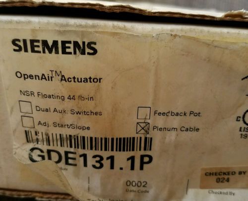 Siemens openair actuator for sale