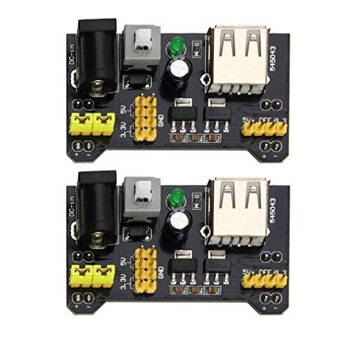 CHENBO(TM) 2PCS MB102 Breadboard Power Supply Module 3.3V 5V Solderless Bread