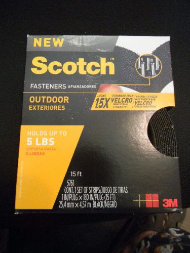 Scotch rf5760 outdoor fasteners 1 inch x 15 feet in black 3 box for sale