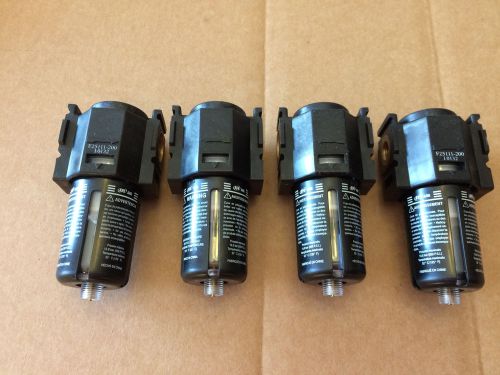 Lot of (4) ingersoll rand aro air water separators, p/n f25111-200, 1/8 npt for sale