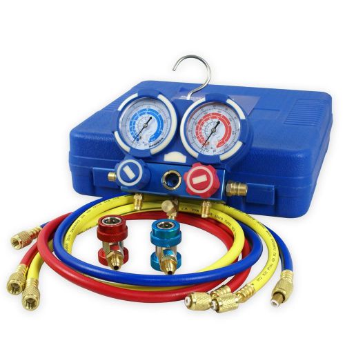 Zeny 3 Way Diagnostic Manifold Gauge Kit Ideal For R134AR22 R410A Refrigerant...