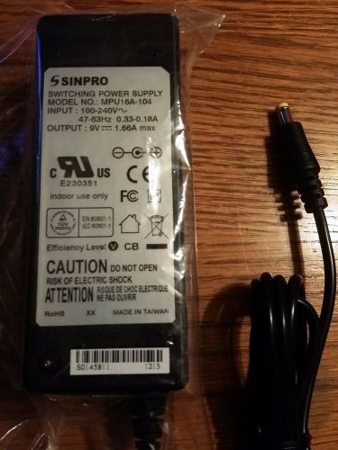 Sinpro MPU16A-104 9V power supply