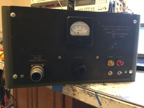 Furst Electronics Model 710-P Regulated Power Supply 400-1500V  1MA Max.