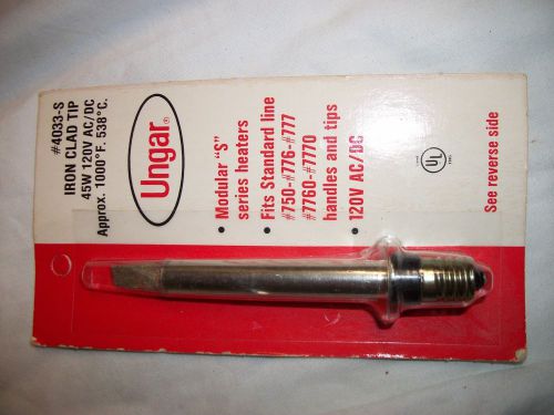 UNGAR #4033-S SOLDERING IRON TIP 45W  NEW IN PACKAGE