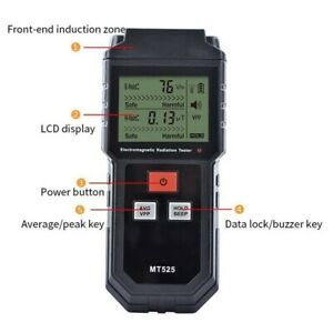 EMF Electromagnetic Radiation Tester Electric Field Measurement 9V Meter