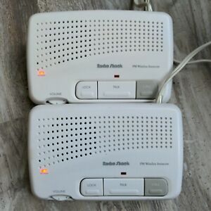 Set of 2 Radio Shack 43-486 FM Wireless Intercom