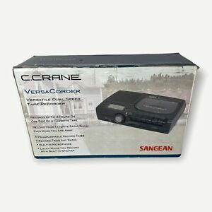 NEW Sangean Versa Corder Dual Speed Cassette Recorder C.Crane