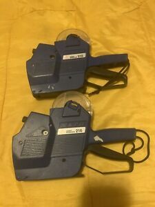 Lot Of 2 Sato Avery Dennison 216 Labeling Pricing Gun