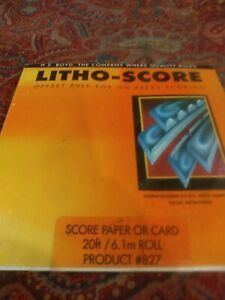 HS Boyd Litho Score 20 feet #827 Paper &amp; Light Weight Card