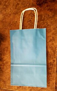Lot Of 41 RETAIL  / PARTY / SHOPPING / GIFT Bags NEW BLUE 5.5&#034; x 3.25&#034; x 8.375&#034;