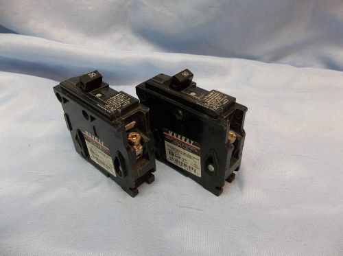 2 murray mp130 30-amp 1 pole 120-volt circuit breakers for sale