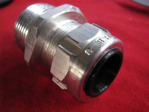 Tyrap Liquid Tight Connector 1&#034; Aluminum Silver