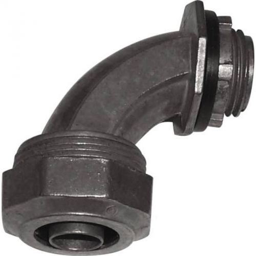 Metallic liquid tight 90 deg connector 3/8&#034; 490 topaz electric 490 076335055893 for sale