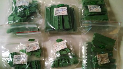 Lot of 50pcs kf2edgka 5.0mm 2,3,4,16,18 position screw pluggable terminal block for sale