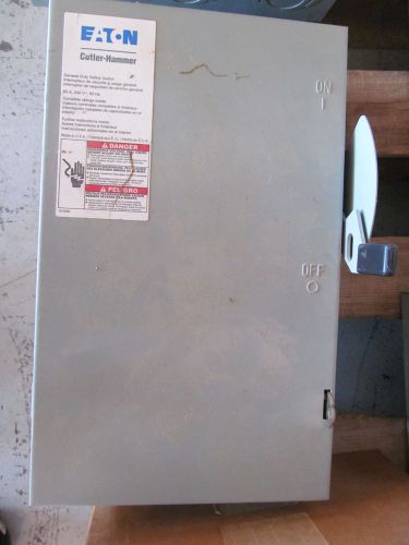 Cutler Hammer Eaton 60 Amp Disconnect DG322UGB 240 V Type 1