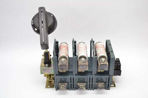 Abb oesa-f100jt6a 100a amp 600v-ac 3p 3ph fusible disconnect switch b455143 for sale