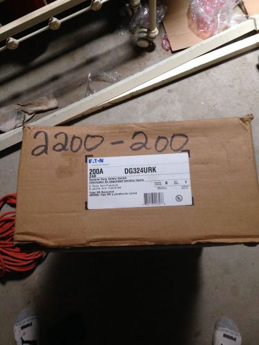 NEW Eaton Cutler-Hammer DG324URK 200A Safety Switch