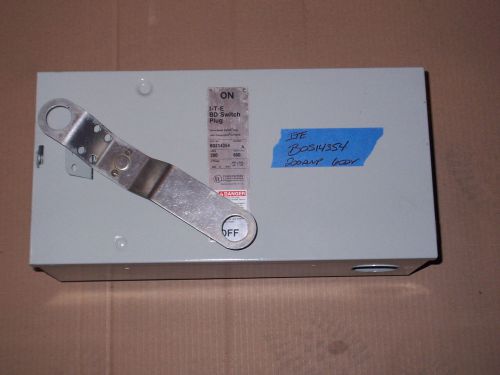 Ite siemens bos bos14354 200 amp 600v fused bus plug block bos14324 240v for sale