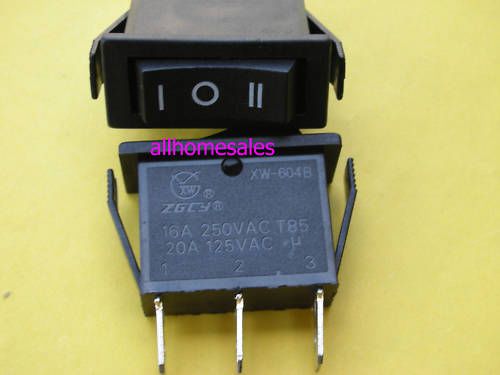 100, Heavy Duty 125/ 250V ON-OFF-ON ROCKER SWITCH,BB3