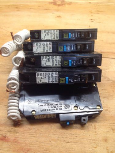 Lot Of Five New Qo115afi Square D Breaker Afi 15 Amp Ark Fault