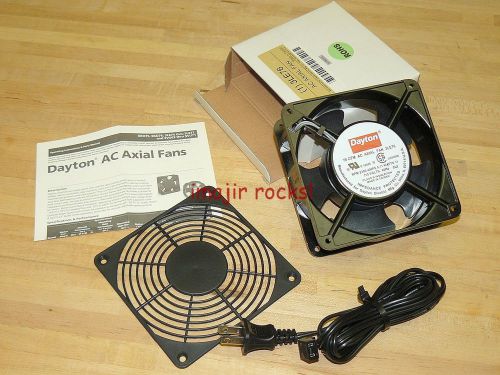 NEW DAYTON 3LE76 115-VOLT 78 CFM AXIAL FAN PLUS POWER CORD PLUS BLADE COVER