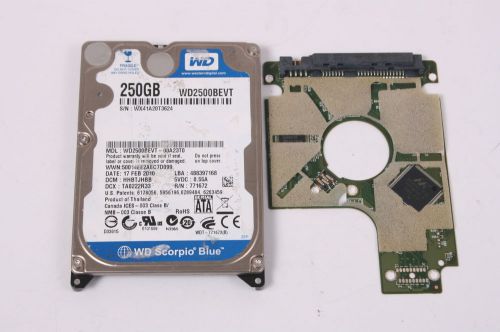 Wd wd2500bevt-00a23t0 250gb sata 2,5 hard drive / pcb (circuit board) only for d for sale