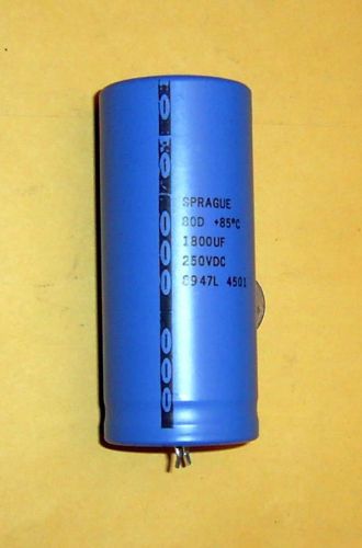 Sprague 1800mf/250vdc radial capacitor 85°c for sale