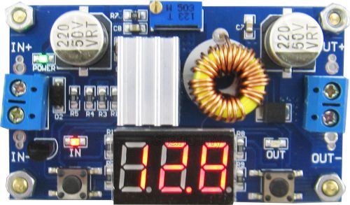 Dc-dc buck converter power supply voltage regulator voltmeter 36v to 24v 12v 5v for sale