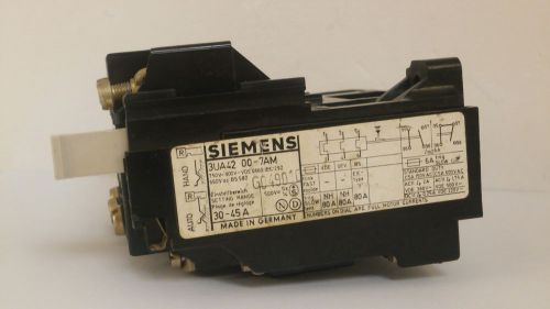 SIEMENS OVERLOAD RELAY BLOCK 3UA42 00-7AM