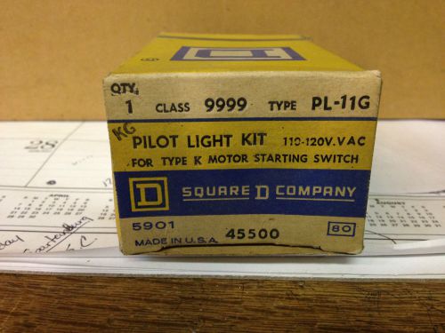 SQUARE D 9999 PL-11G NEW IN BOX PILOT LIGHT KIT 120 VOLT #B3