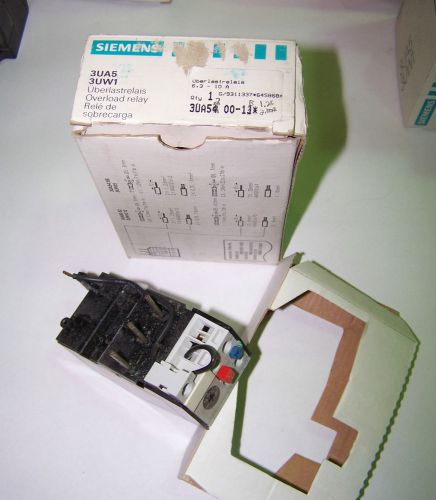 NEW Siemens 3UA5200-1B Overload Relay 1.6 - 2 Amps