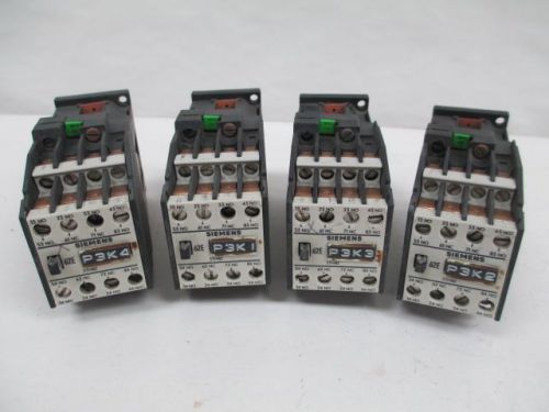 LOT 4 SIEMENS 3TH8262-0B CONTACTOR 24V-DC 10A 6NO 2NC D218368