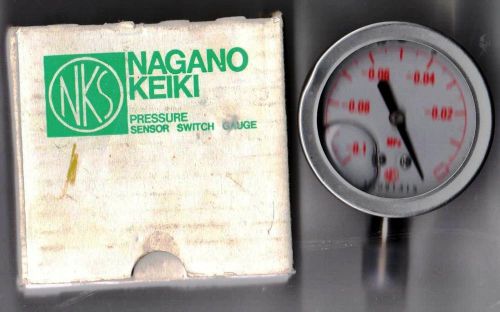 NAGANO KEIKI PRESSURE SENSOR SWITCH GAUGE au 1/4 60x0.1 mpa