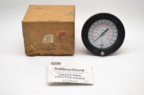 New wika 232.25hr 4.5 0-1500psi 4-1/2 in 1/4 in npt pressure gauge b440661 for sale