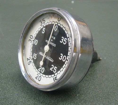 Stewart Warner R.P.M. in Hundreds Tachometer Gauge