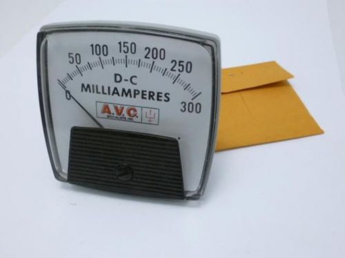 90520 New-No Box, AVC 3-005DMA-0300DMA Panel Meter, 0-300 DC Milliamperes