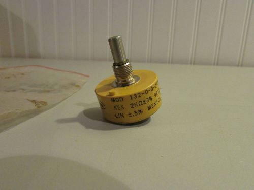 Spectrol 132-0-0-202 Potentiometer 2K Ohms + 3% Resistance