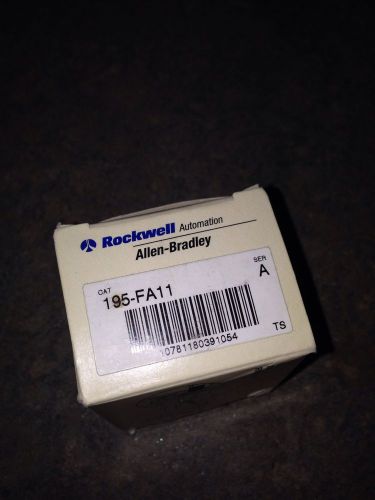 ALLEN BRADLEY 195-FA11 ADD ON CONTACT BLOCK SER A