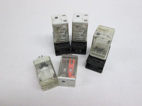 LOT 5 ALLEN BRADLEY ASSORTED 700-HA32Z24-4 24V-DC SER A/SER B RELAYS D307414